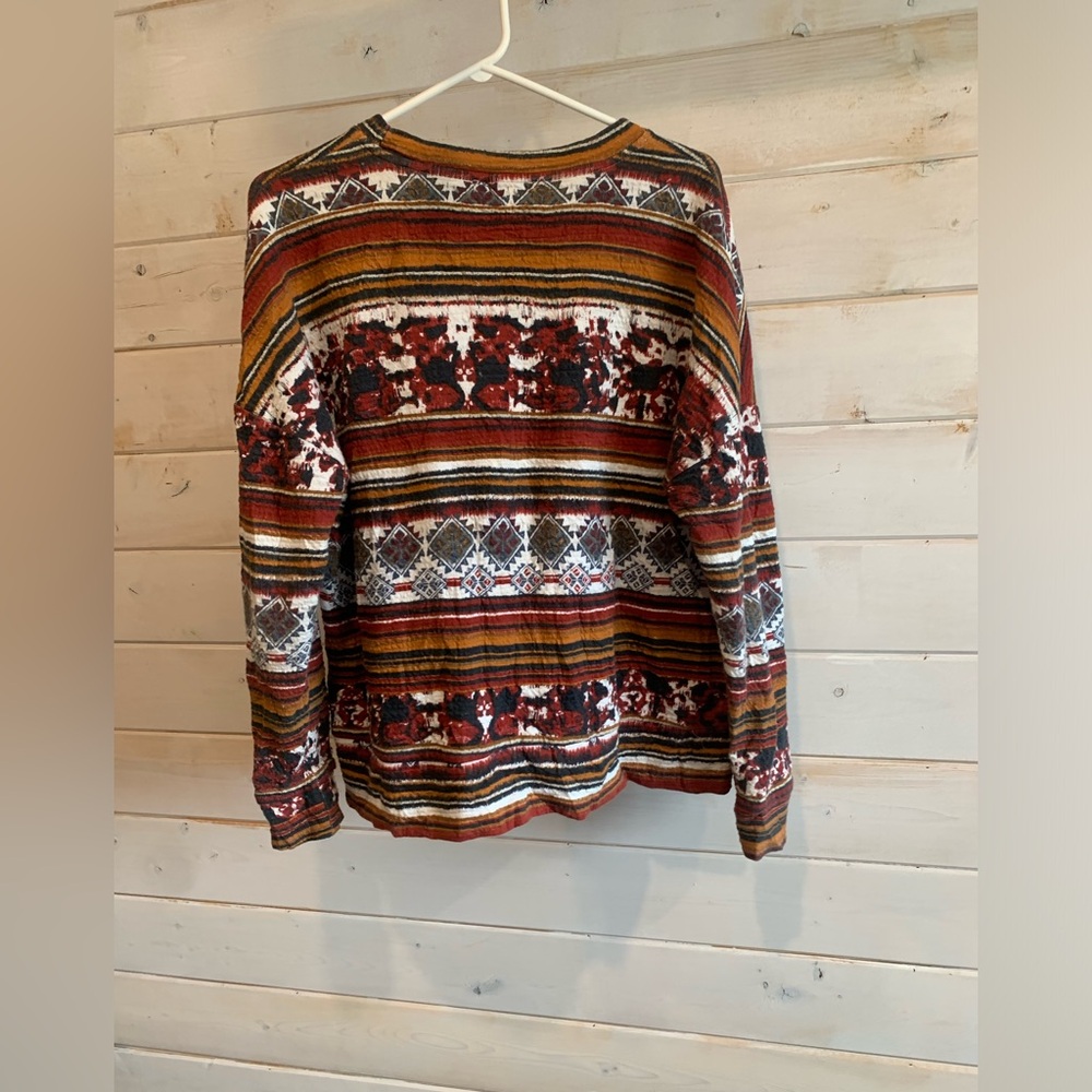 Zara | Trafaluc Tribal Design Textured Sweater - Picture 8 of 8